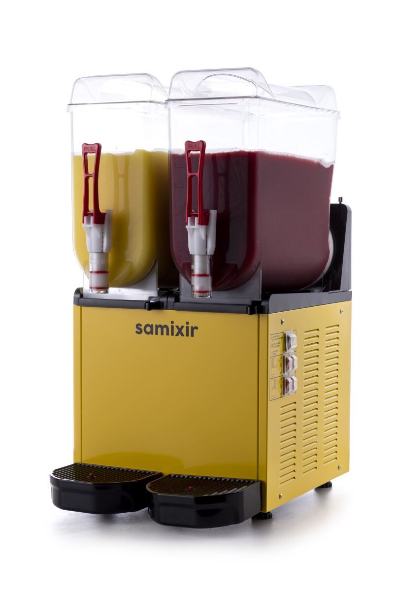 SAMİXİR SLUSH TRİPLE SERİSİ BUZLAŞ MAKİNESİ 12+12 LİTRE - SARI