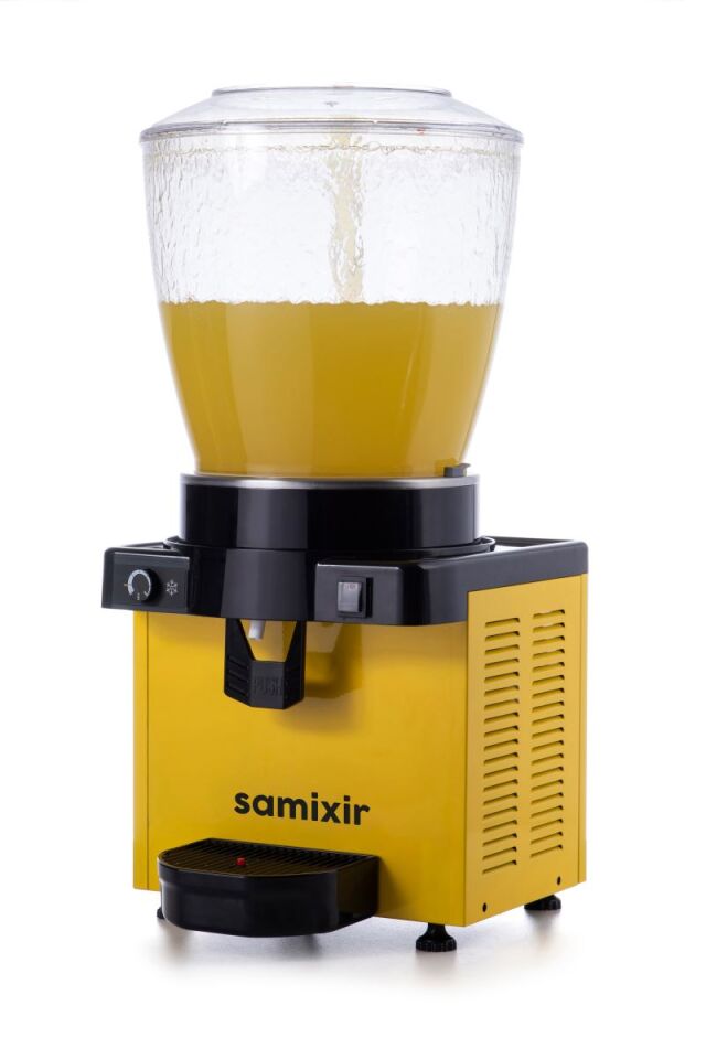 SAMİXİR PANORAMİK FISKİYELİ SERİSİ SOĞUK İÇECEK MAKİNESİ 22 LİTRE - SARI
